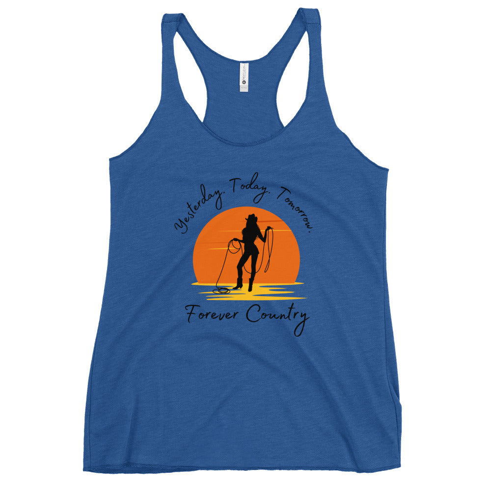 Forever Country - Cowgirl Up Women's Racerback Tank
