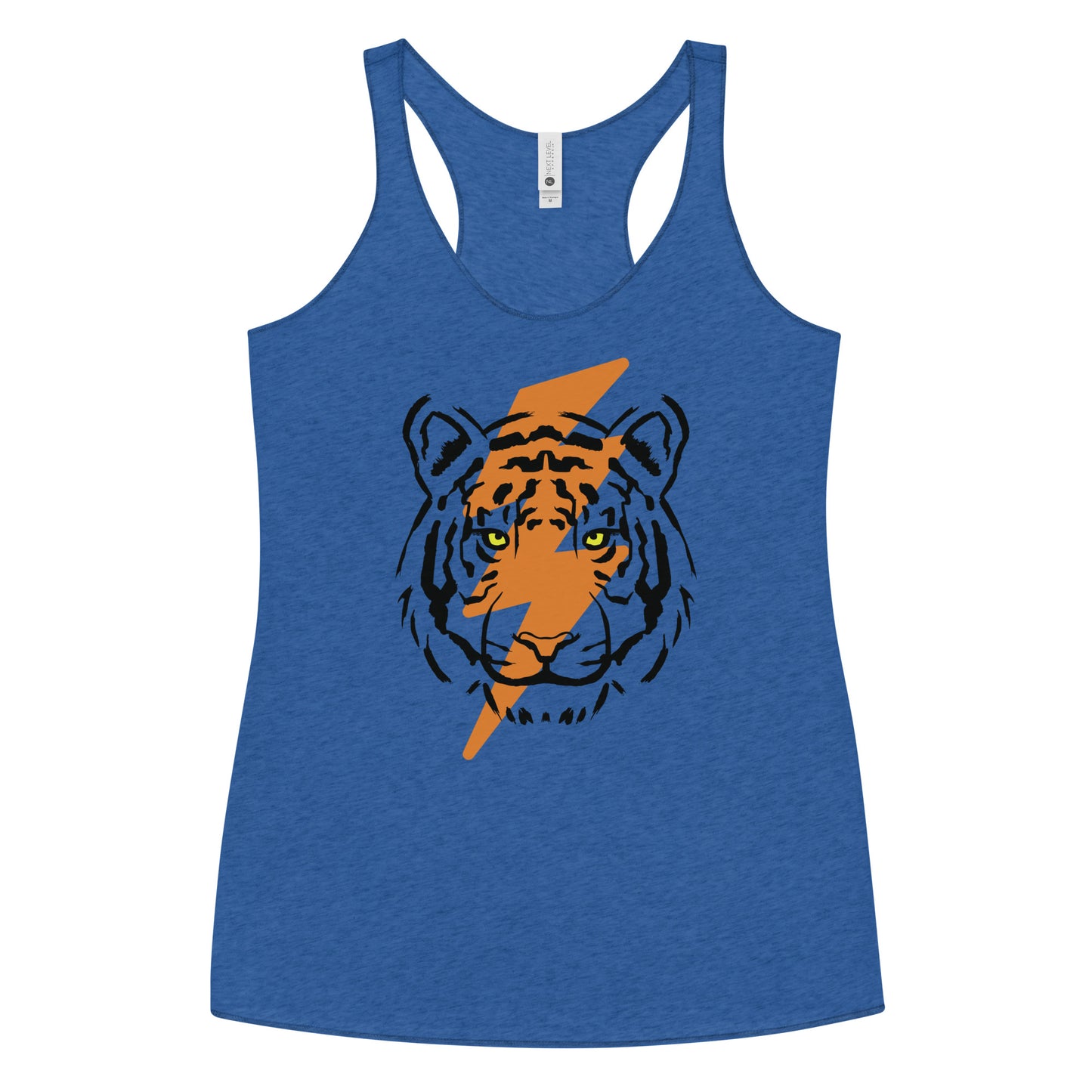 Tiger Bolt Orange Women's Racerback Tank