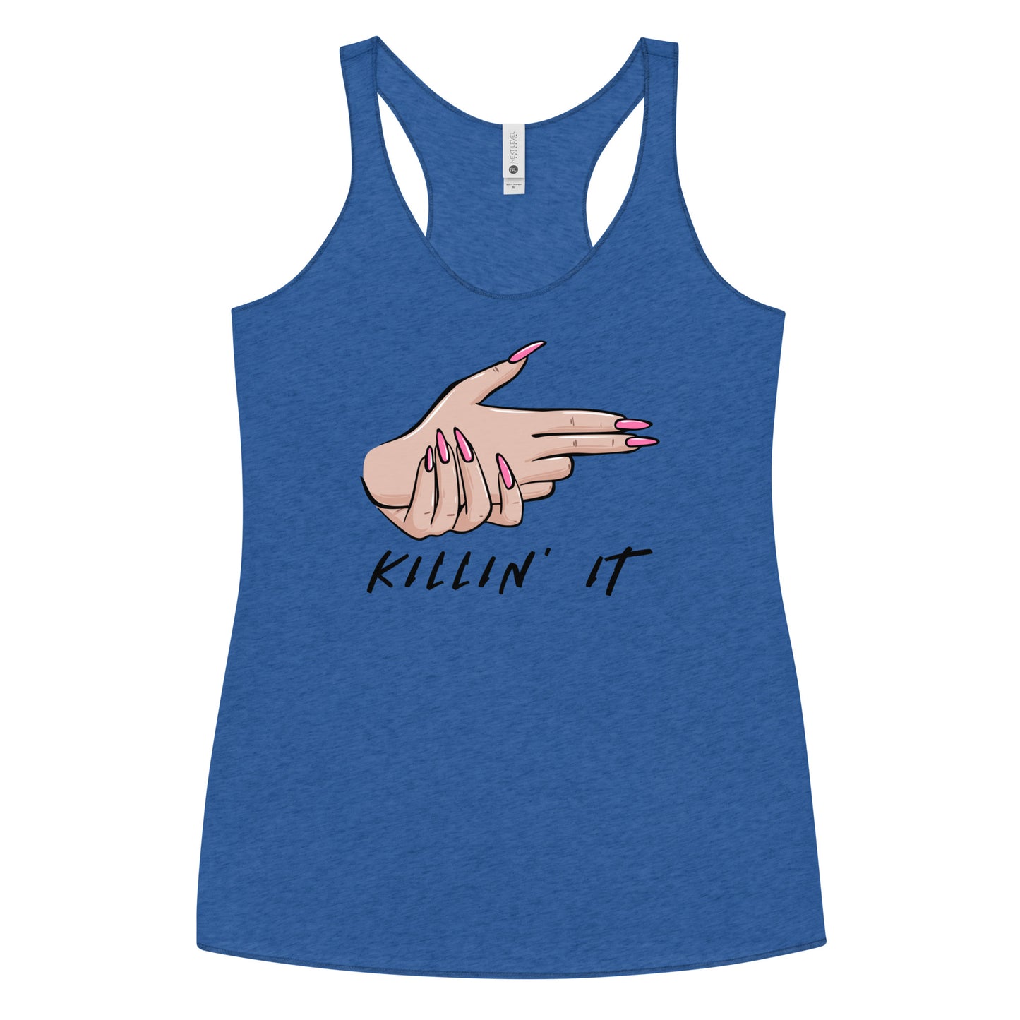 KIILLIN' IT all day every day Women's Racerback Tank