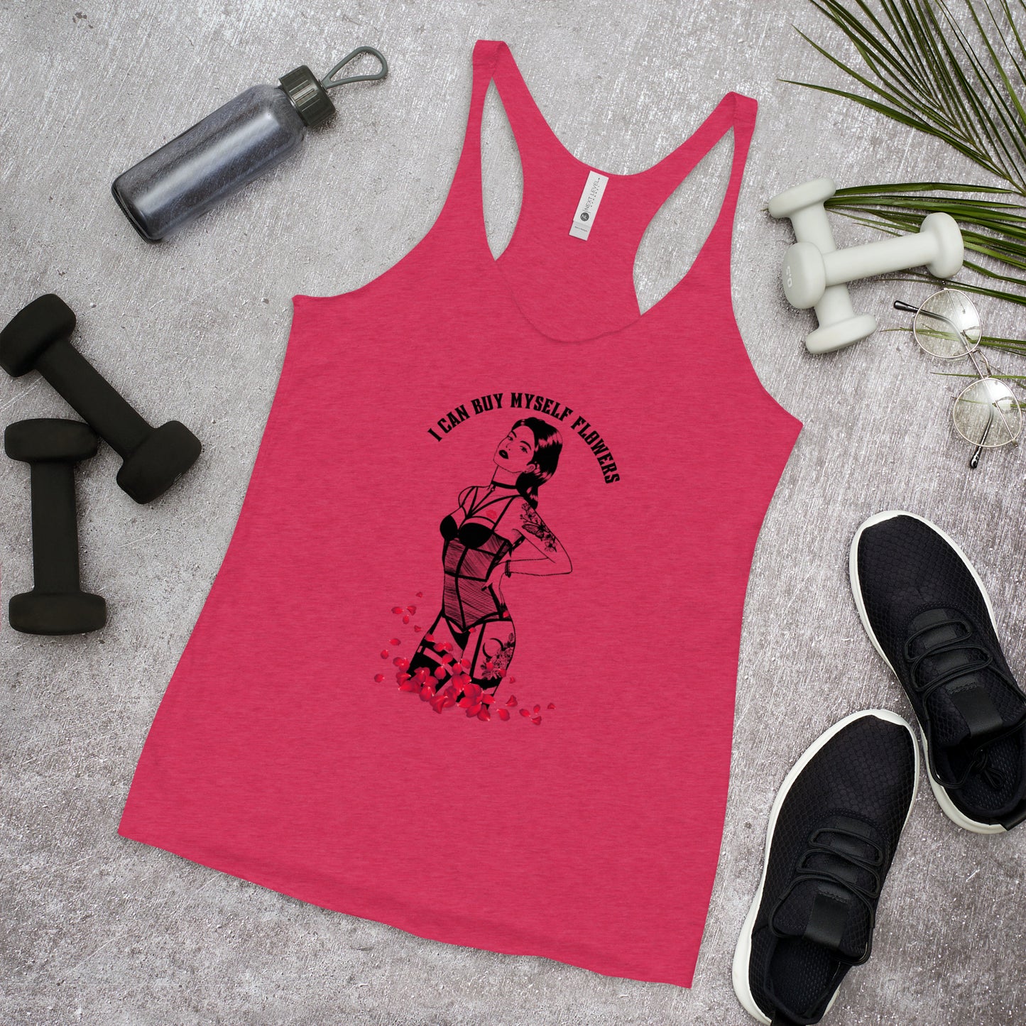 I Can Buy Myself Flowers Women's Racerback Tank