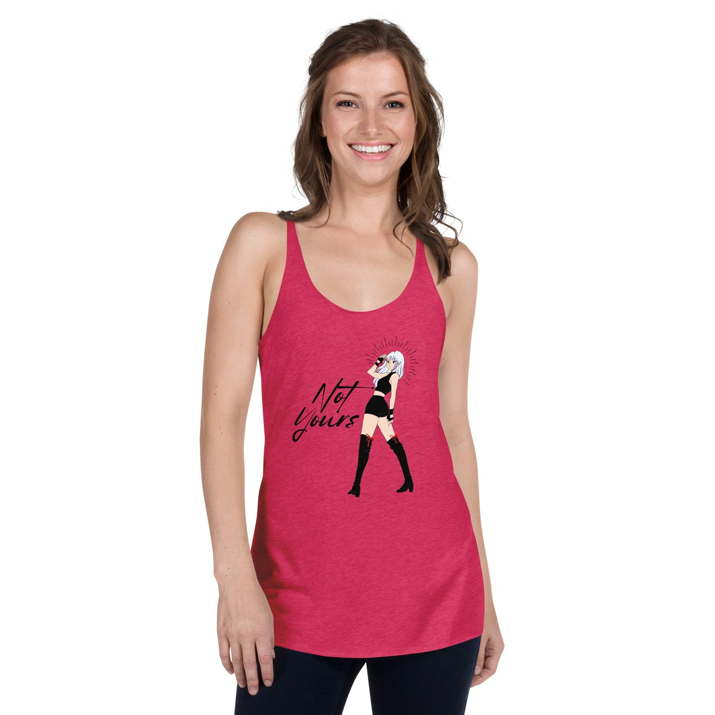 NOT Yours Japanese Anime Girl Women's Racerback Tank