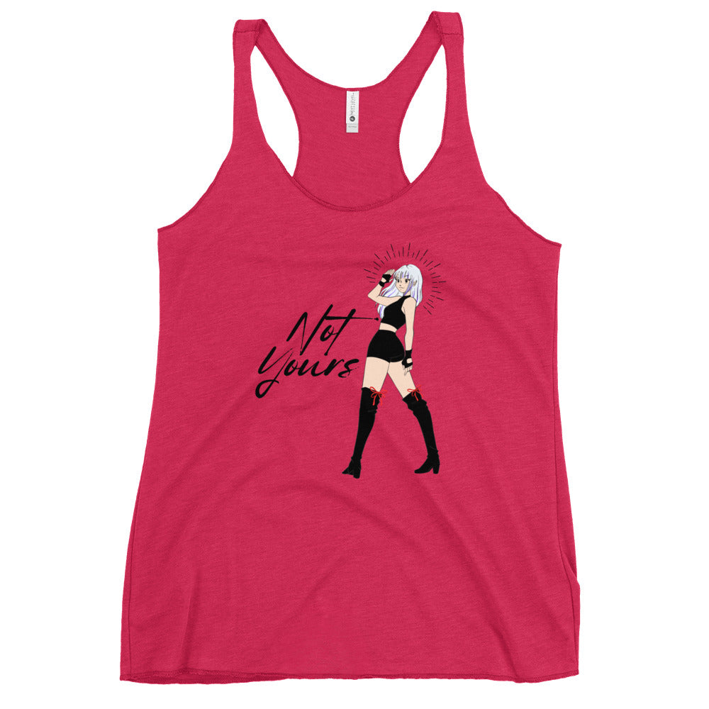 NOT Yours Japanese Anime Girl Women's Racerback Tank
