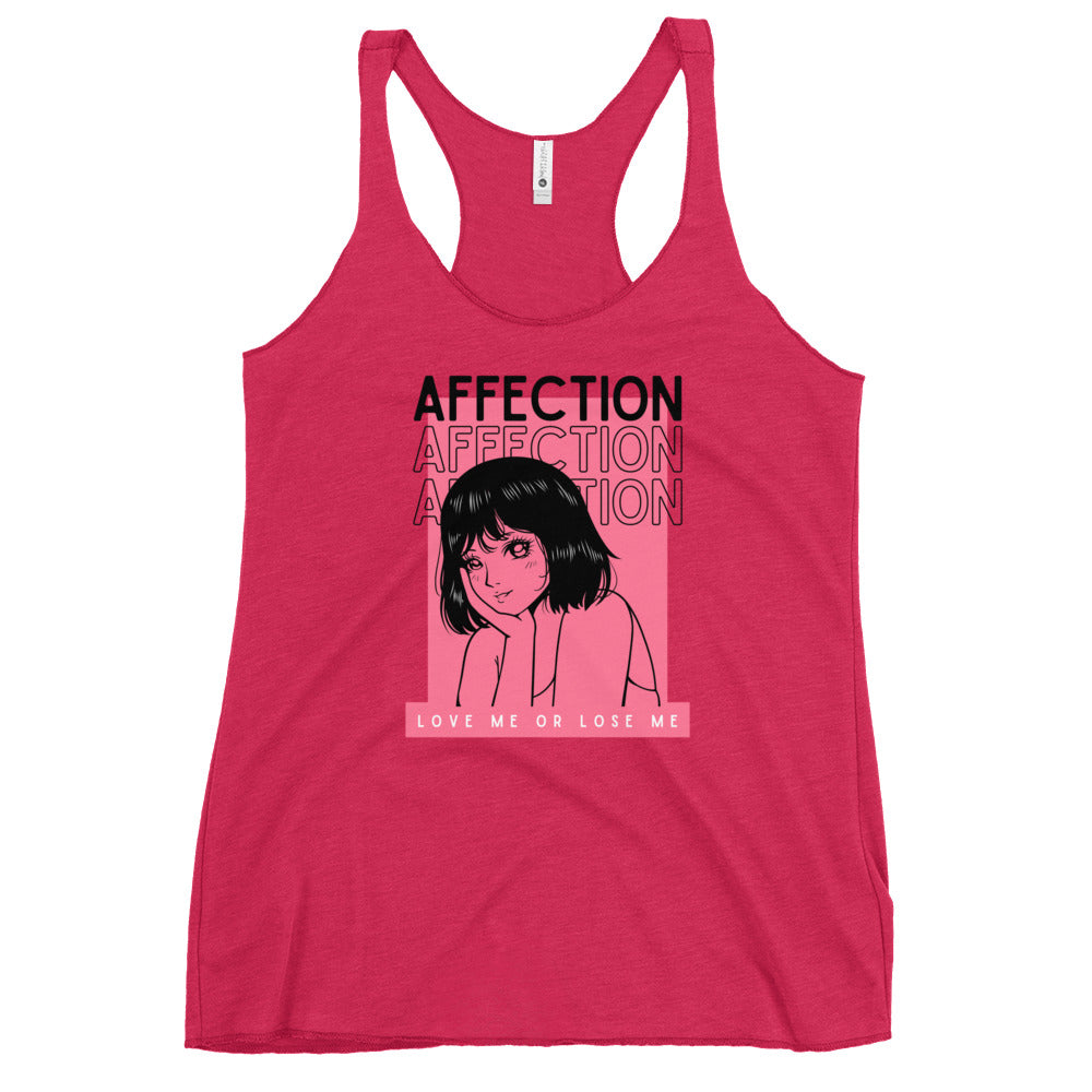 Affection - Love me or lose me Women's Racerback Tank