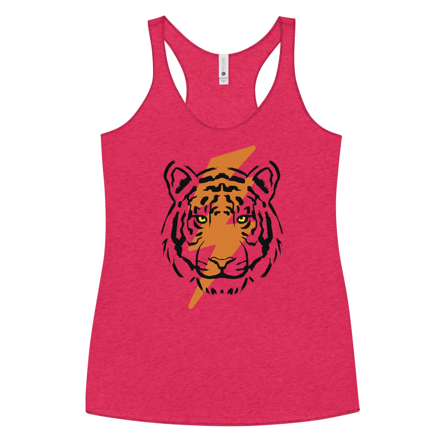 Tiger Bolt Orange Women's Racerback Tank