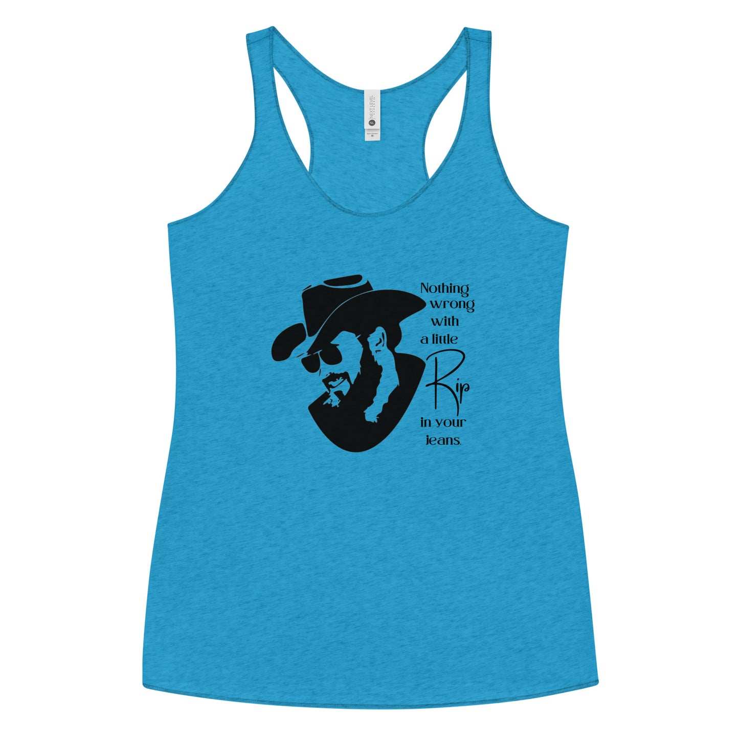 A little Rip in your jeans Women's Racerback Tank