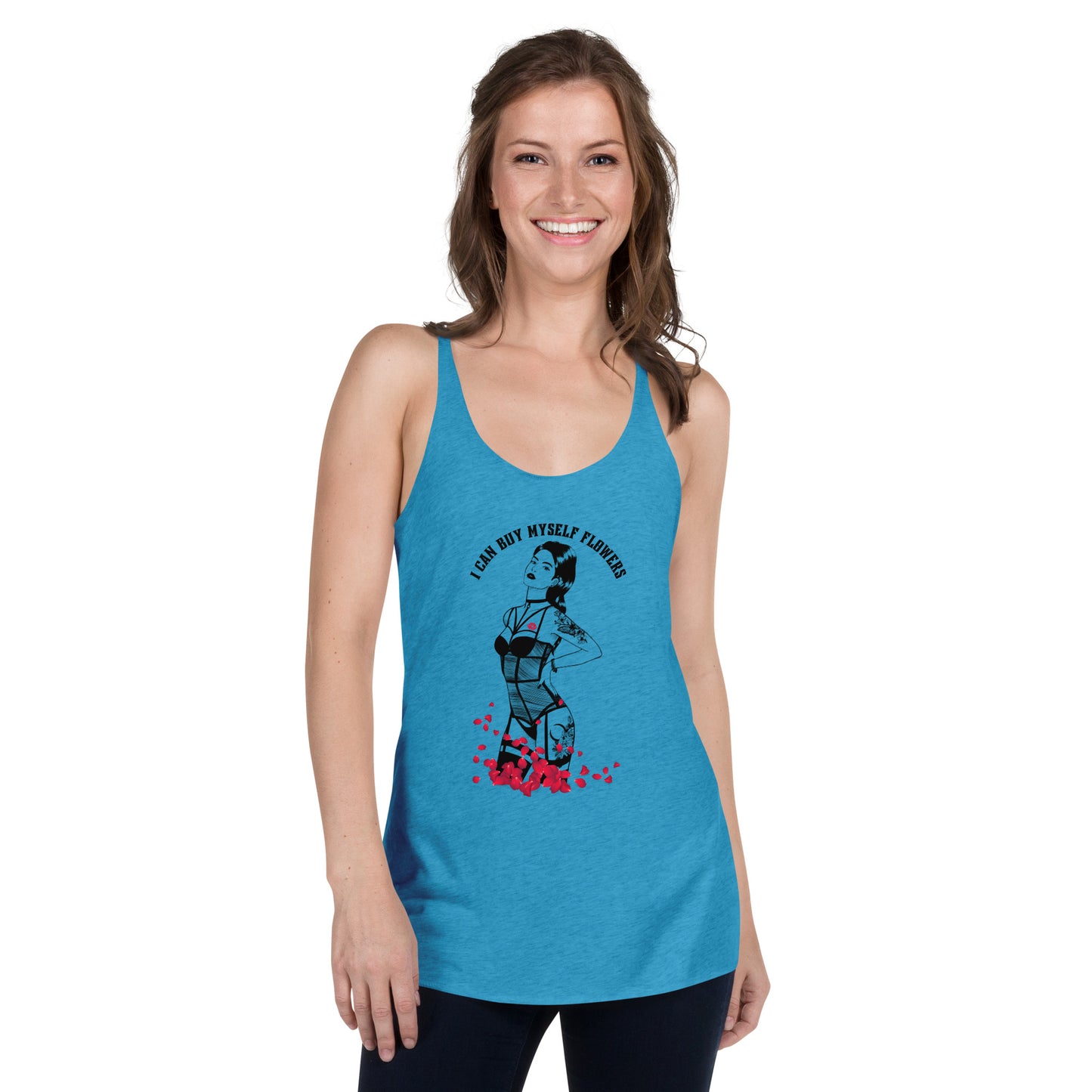 I Can Buy Myself Flowers Women's Racerback Tank