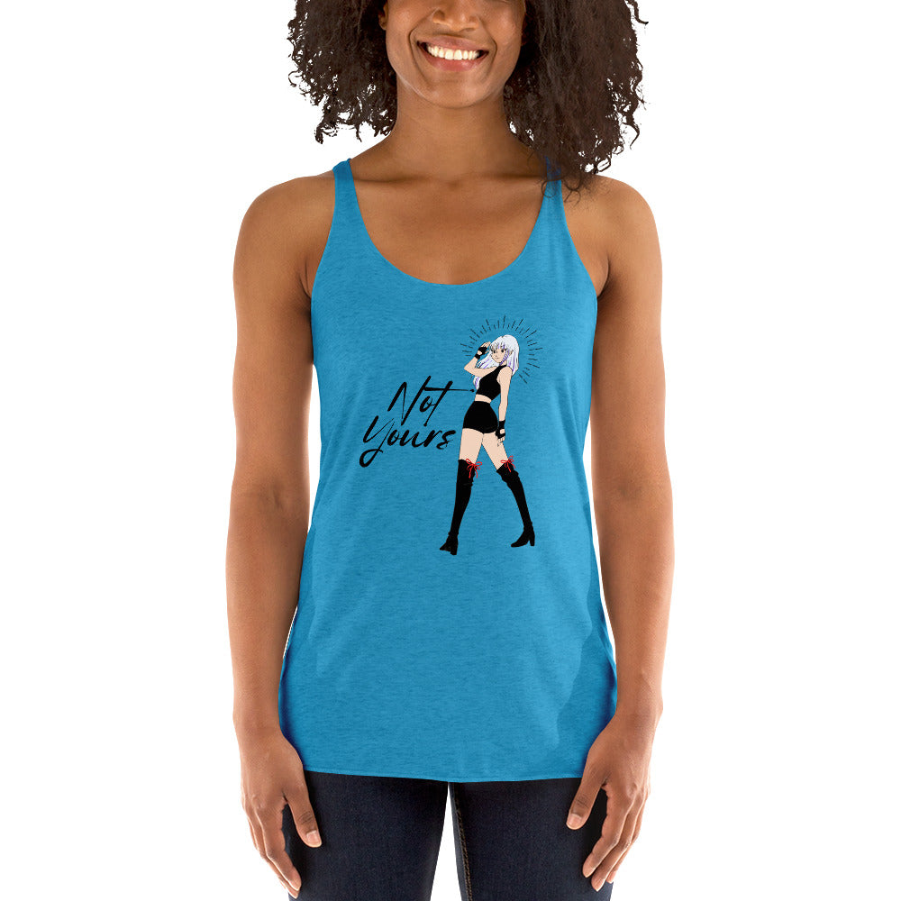 NOT Yours Japanese Anime Girl Women's Racerback Tank