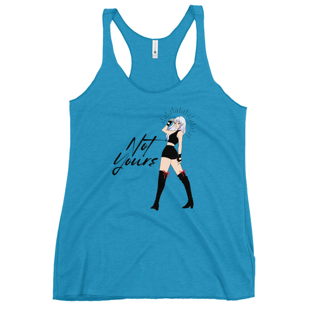 NOT Yours Japanese Anime Girl Women's Racerback Tank