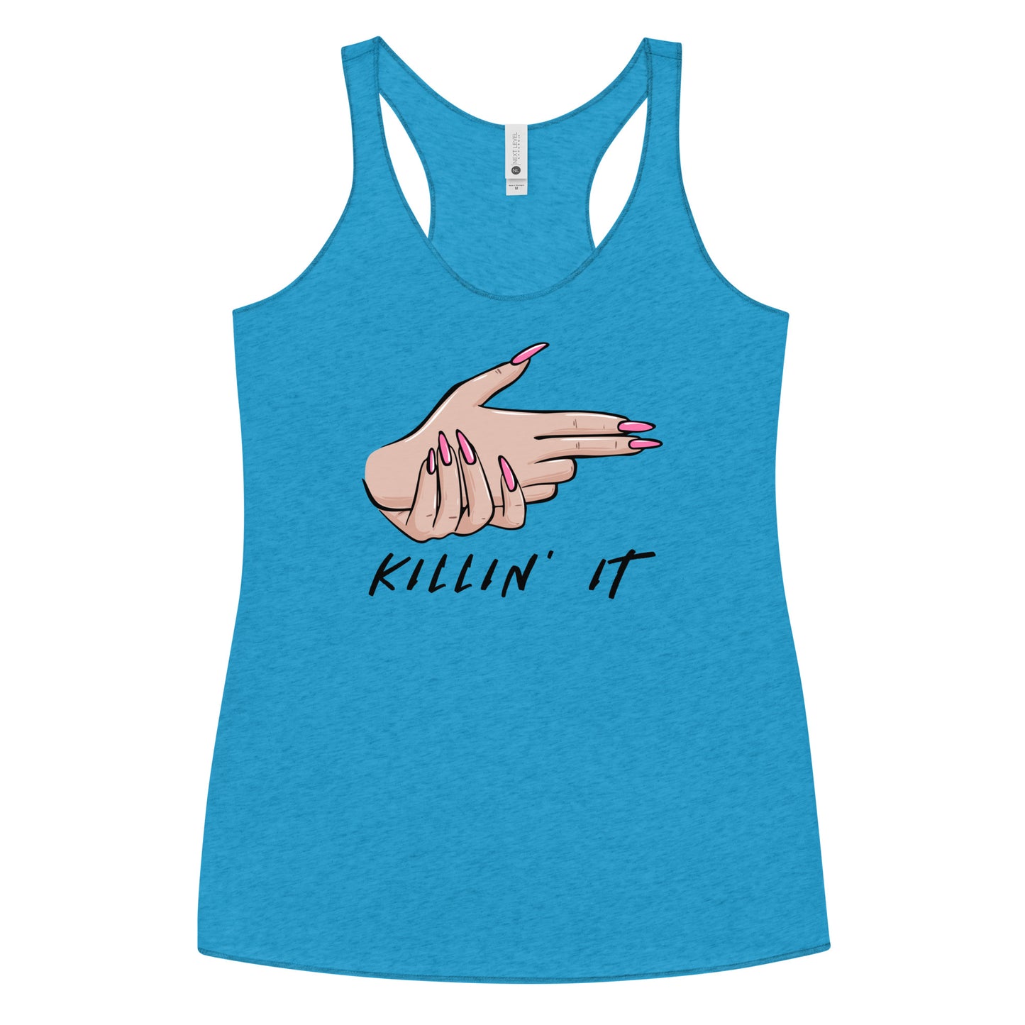 KIILLIN' IT all day every day Women's Racerback Tank