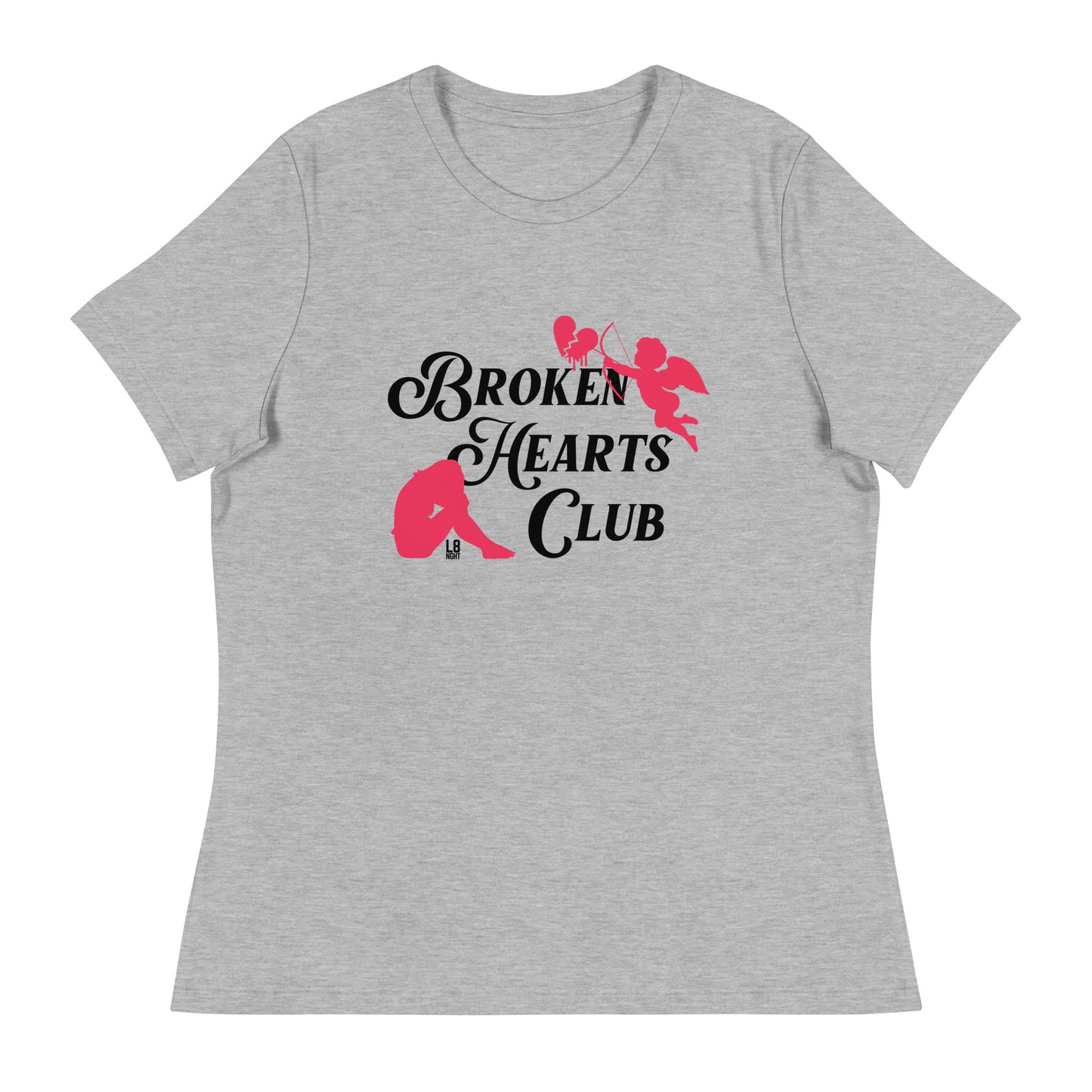 Cupid's "Broken Hearts Club" Women's Relaxed T-Shirt