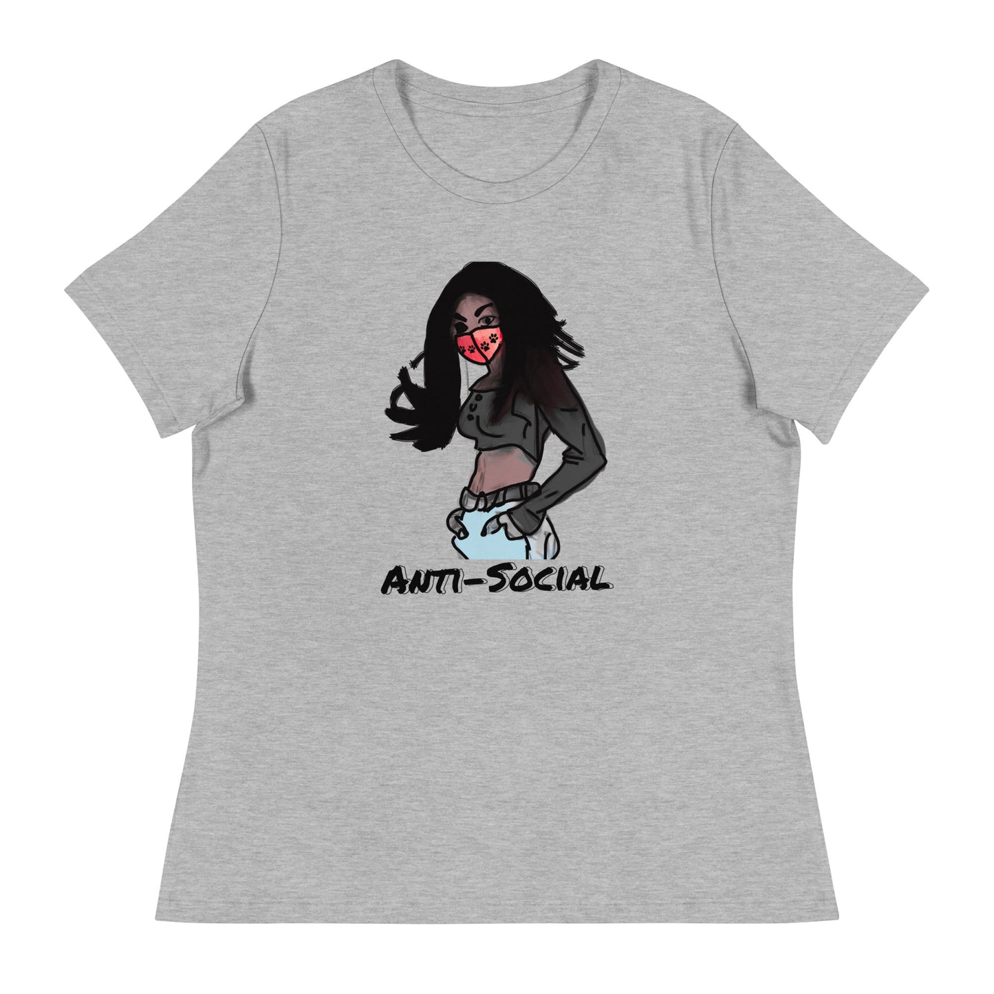 Anti-Social anime Women's Relaxed T-Shirt