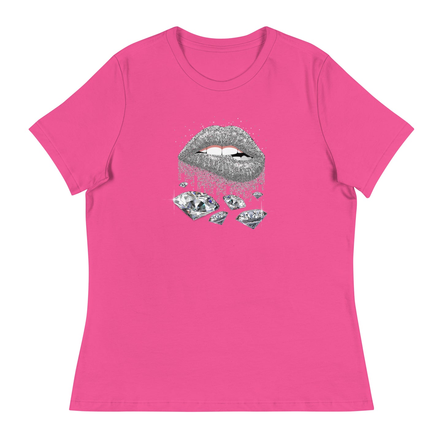 Diamond Lips Women's Relaxed T-Shirt