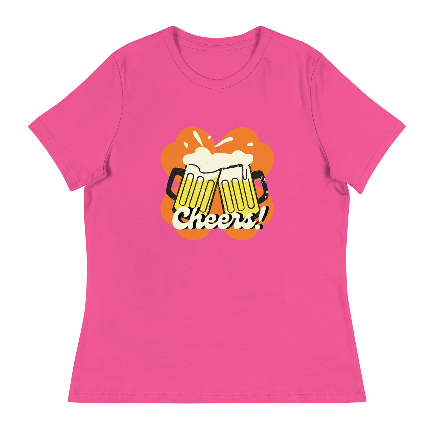 Beer Cheers Lucky Clover Women's Relaxed T-Shirt