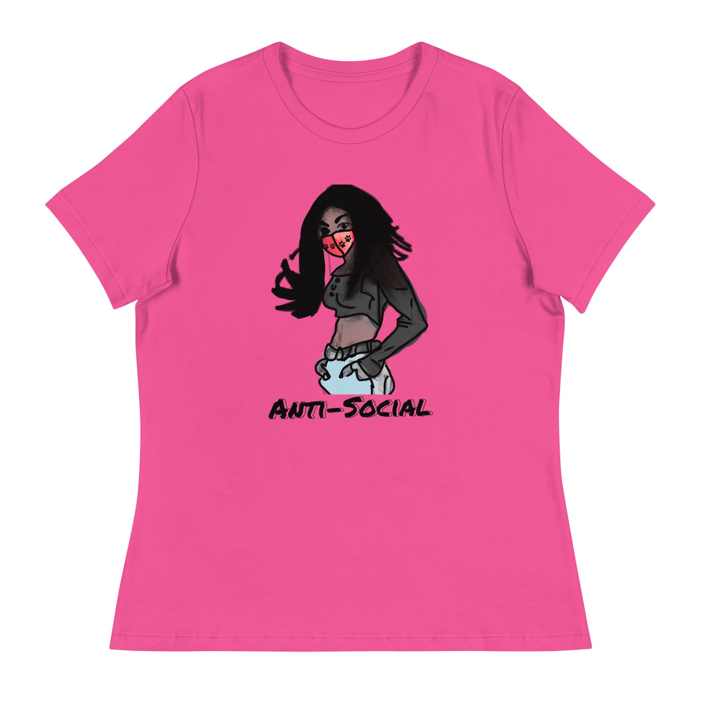 Anti-Social anime Women's Relaxed T-Shirt