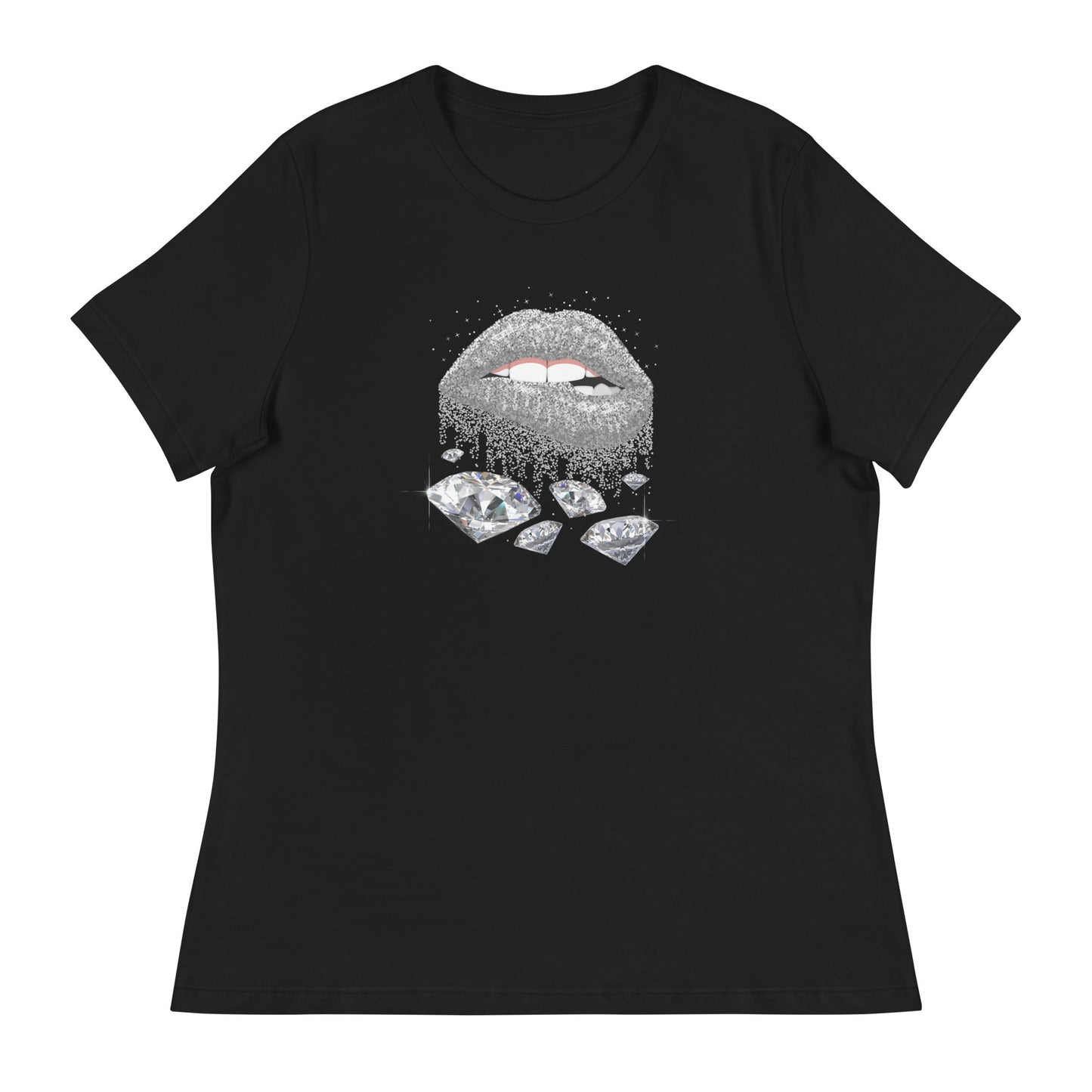Diamond Lips Women's Relaxed T-Shirt