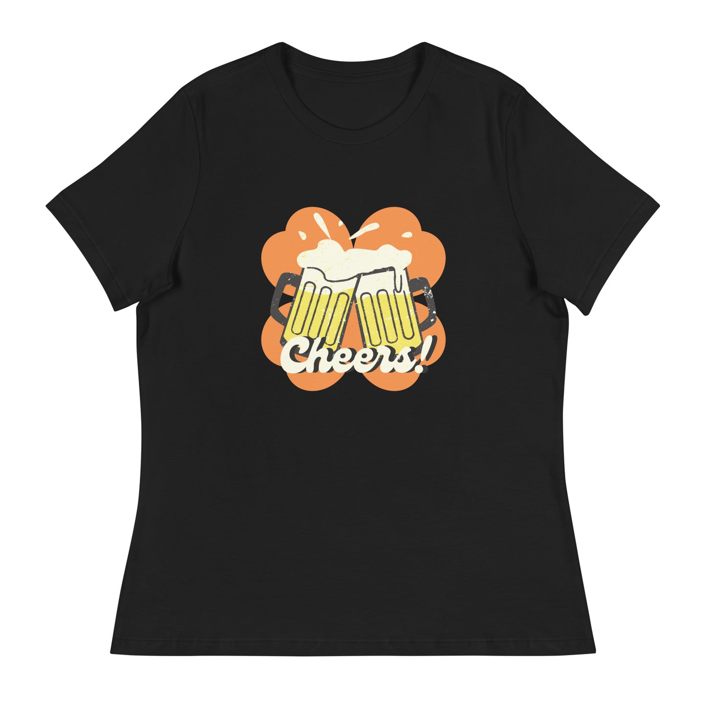 Beer Cheers Lucky Clover Women's Relaxed T-Shirt