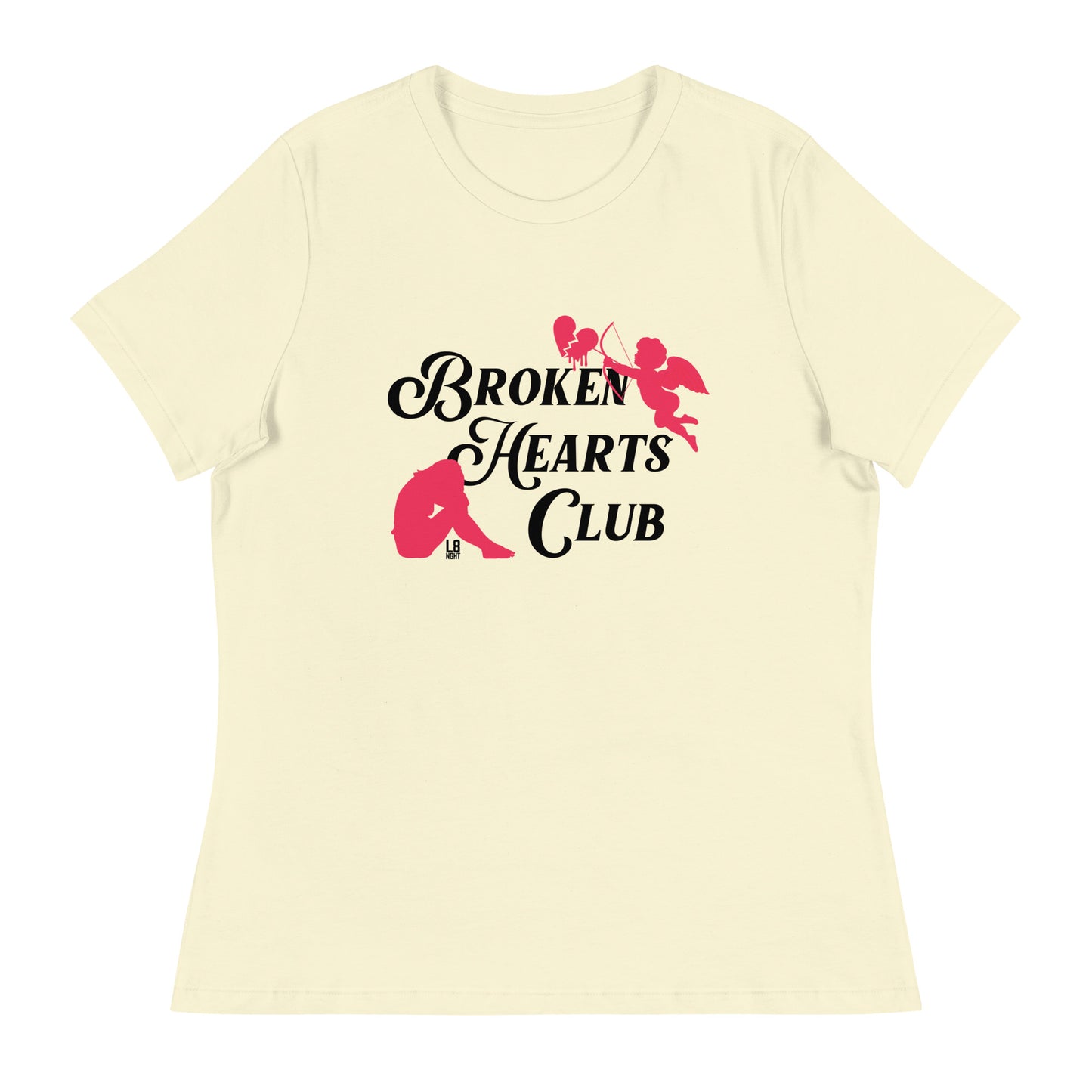 Cupid's "Broken Hearts Club" Women's Relaxed T-Shirt