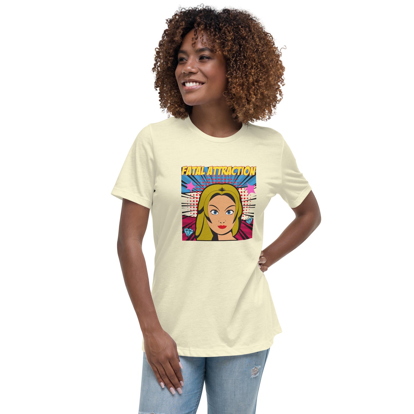 Fatal Attraction pop art Women's Relaxed T-Shirt