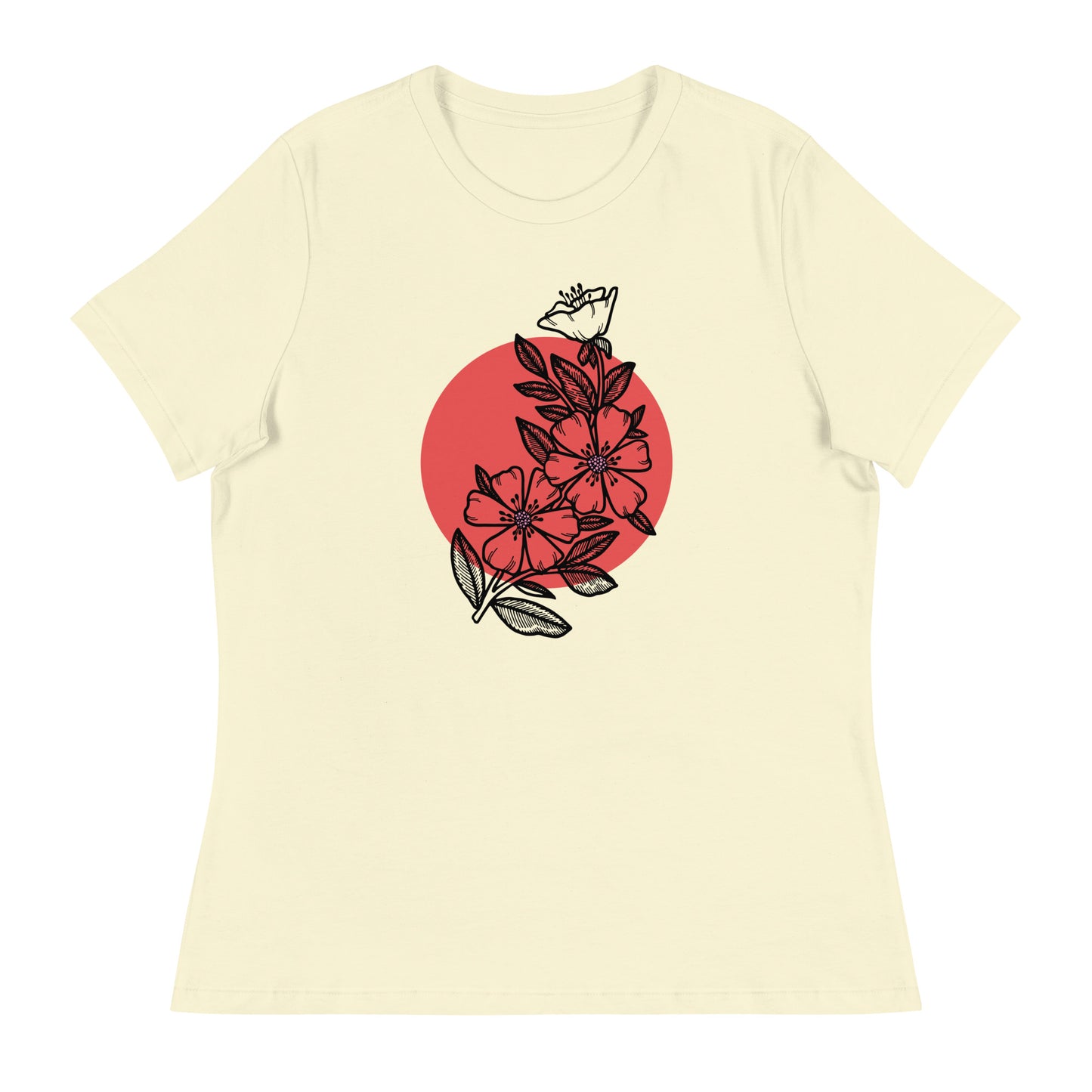 Cherry Blossom Japanese Sun Women's Relaxed T-Shirt