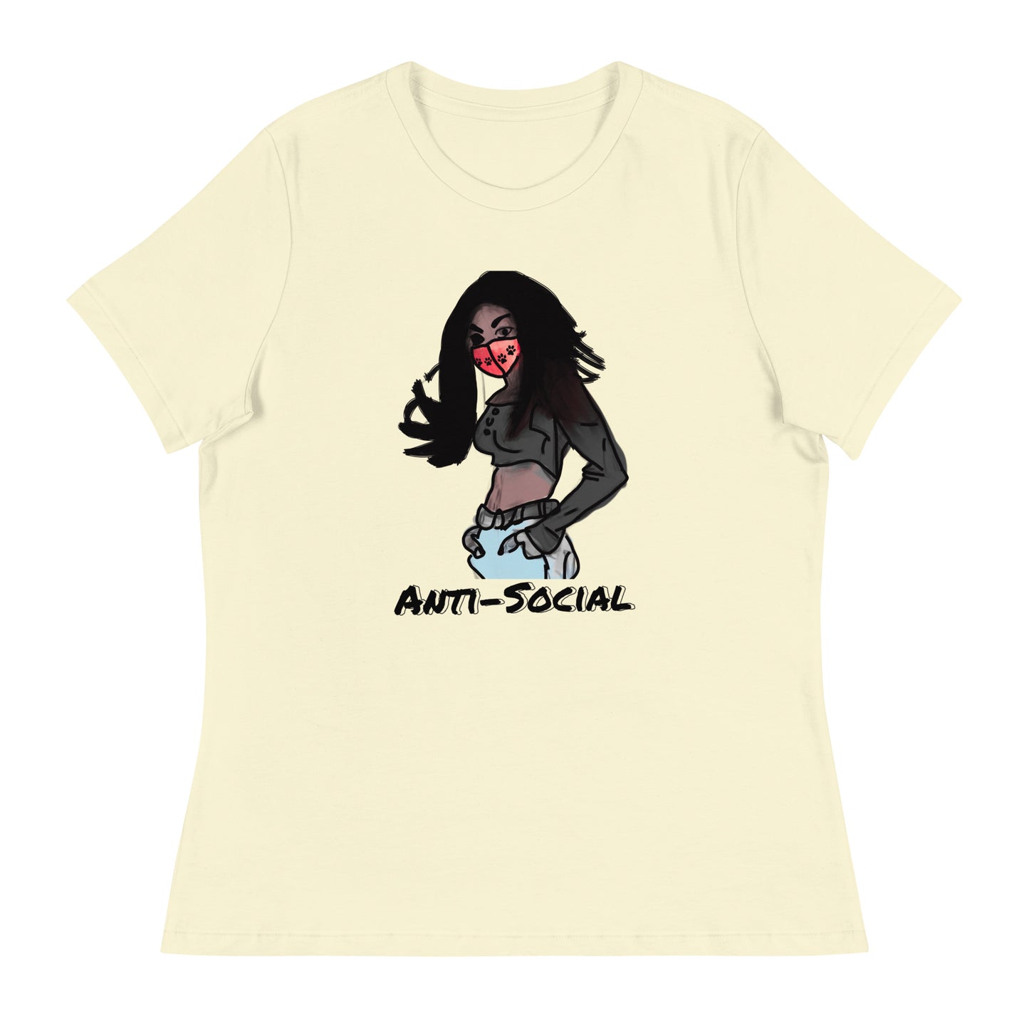 Anti-Social anime Women's Relaxed T-Shirt