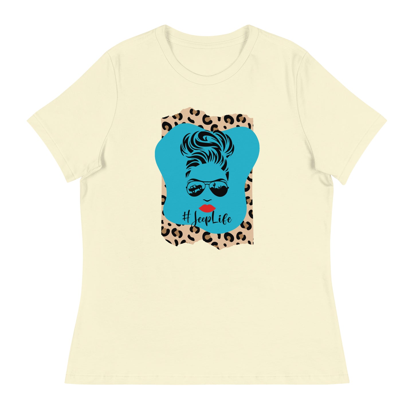 Jeep Life mom silhouette Women's Relaxed T-Shirt