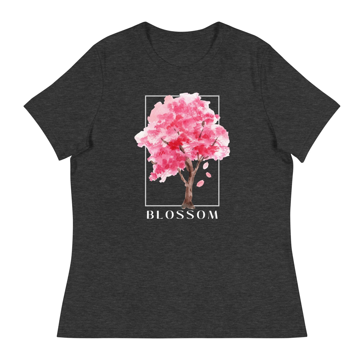 Blossom watercolor tree Women's Relaxed T-Shirt