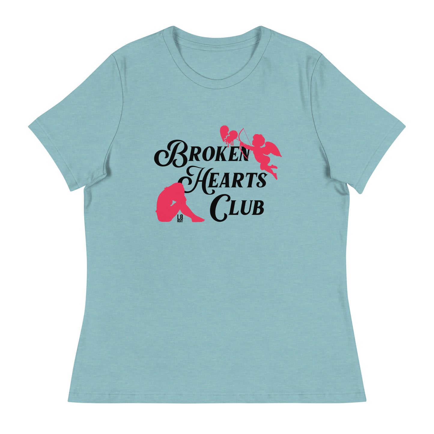 Cupid's "Broken Hearts Club" Women's Relaxed T-Shirt