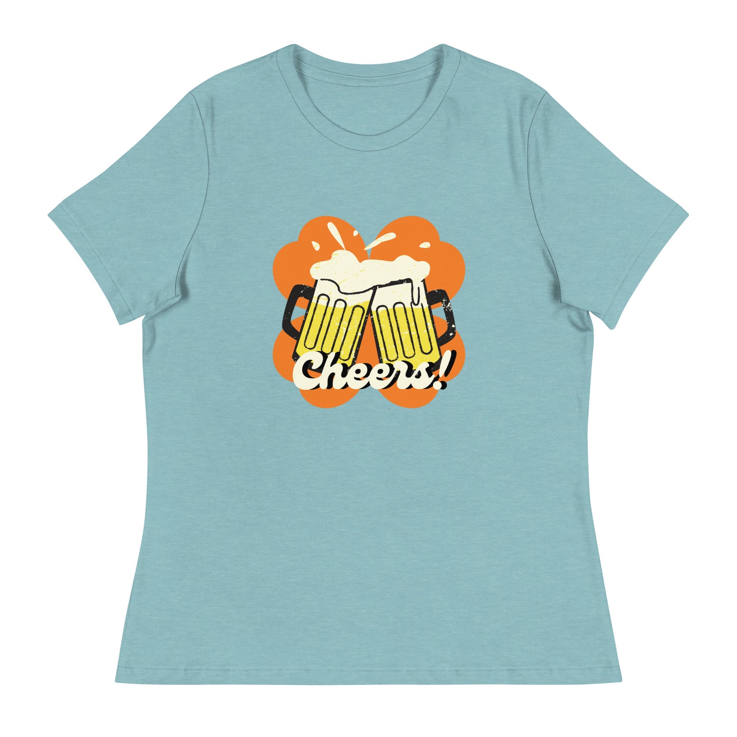 Beer Cheers Lucky Clover Women's Relaxed T-Shirt