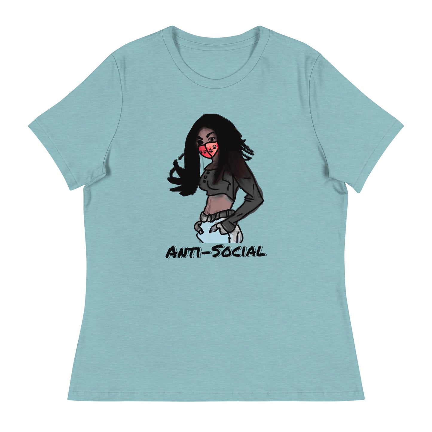 Anti-Social anime Women's Relaxed T-Shirt