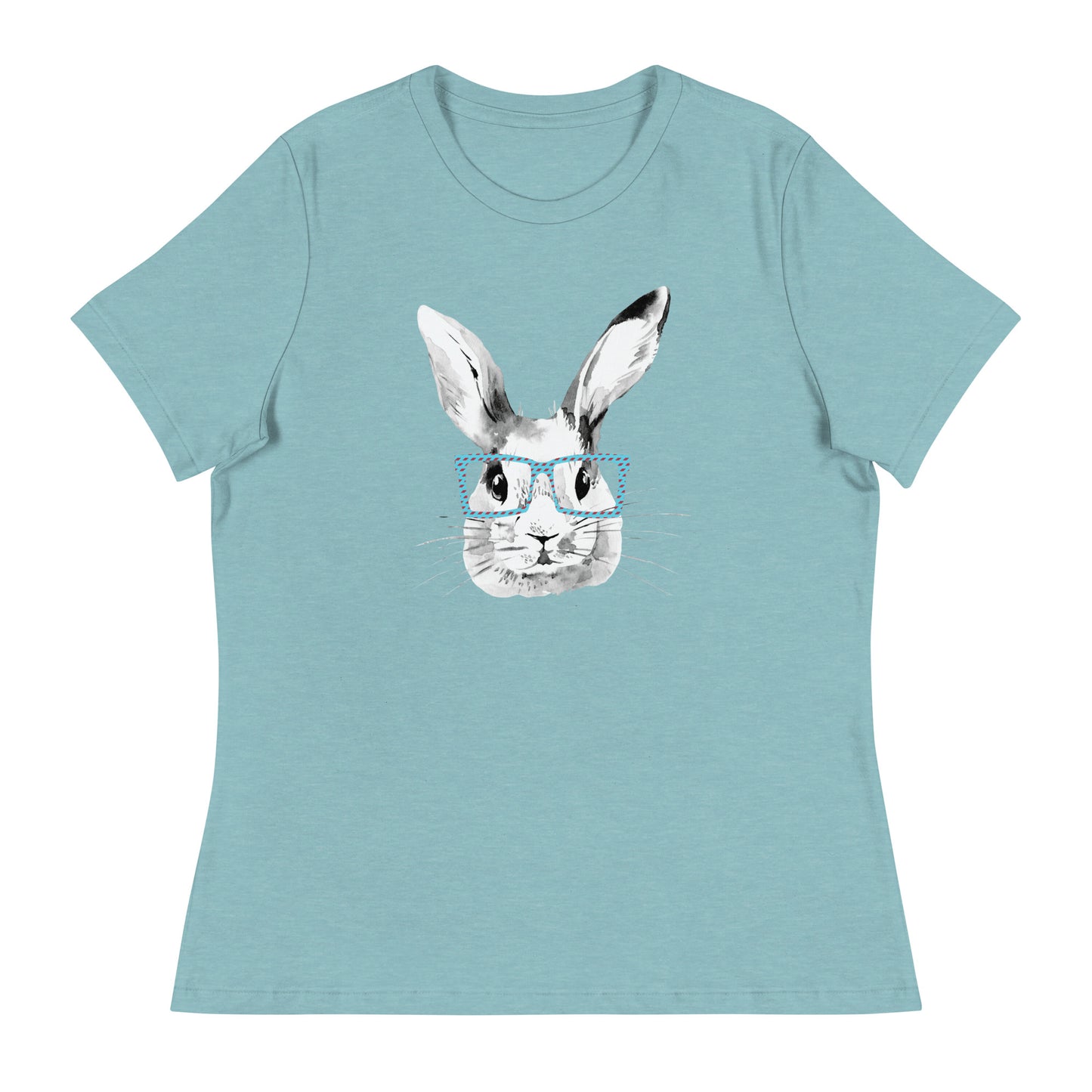 Easter Bunny with glasses Women's Relaxed T-Shirt