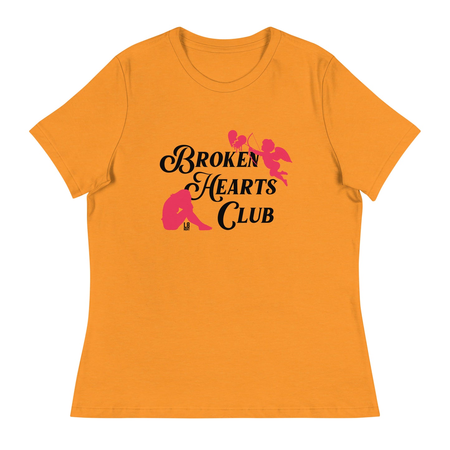 Cupid's "Broken Hearts Club" Women's Relaxed T-Shirt
