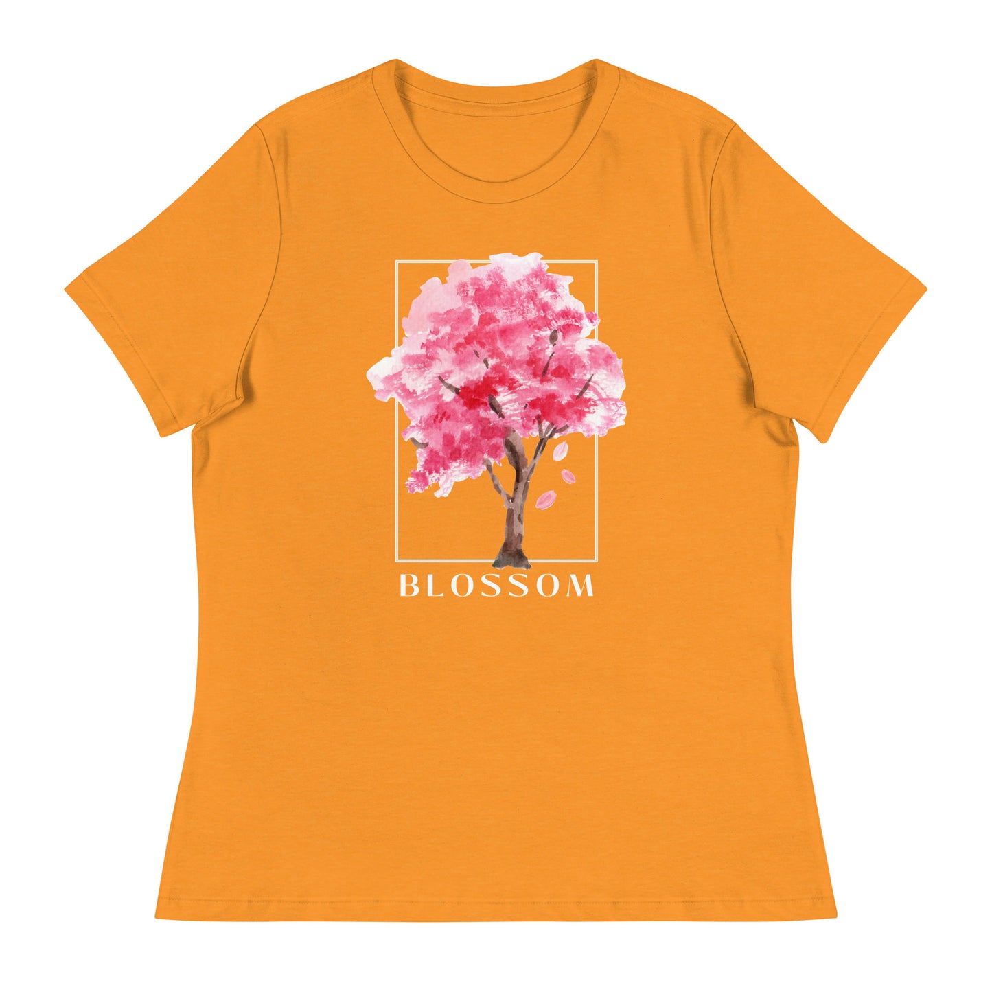 Blossom watercolor tree Women's Relaxed T-Shirt