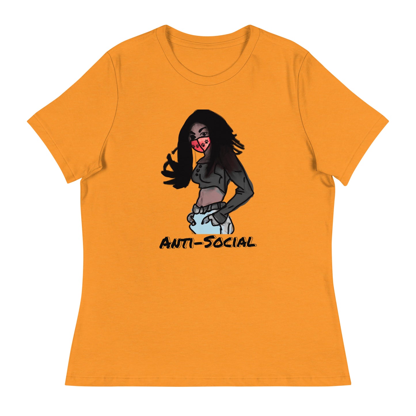 Anti-Social anime Women's Relaxed T-Shirt