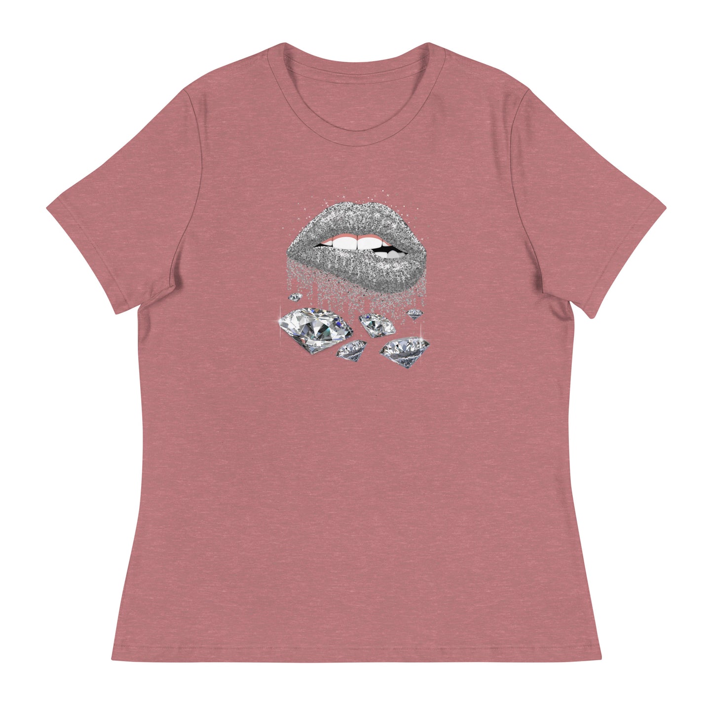 Diamond Lips Women's Relaxed T-Shirt