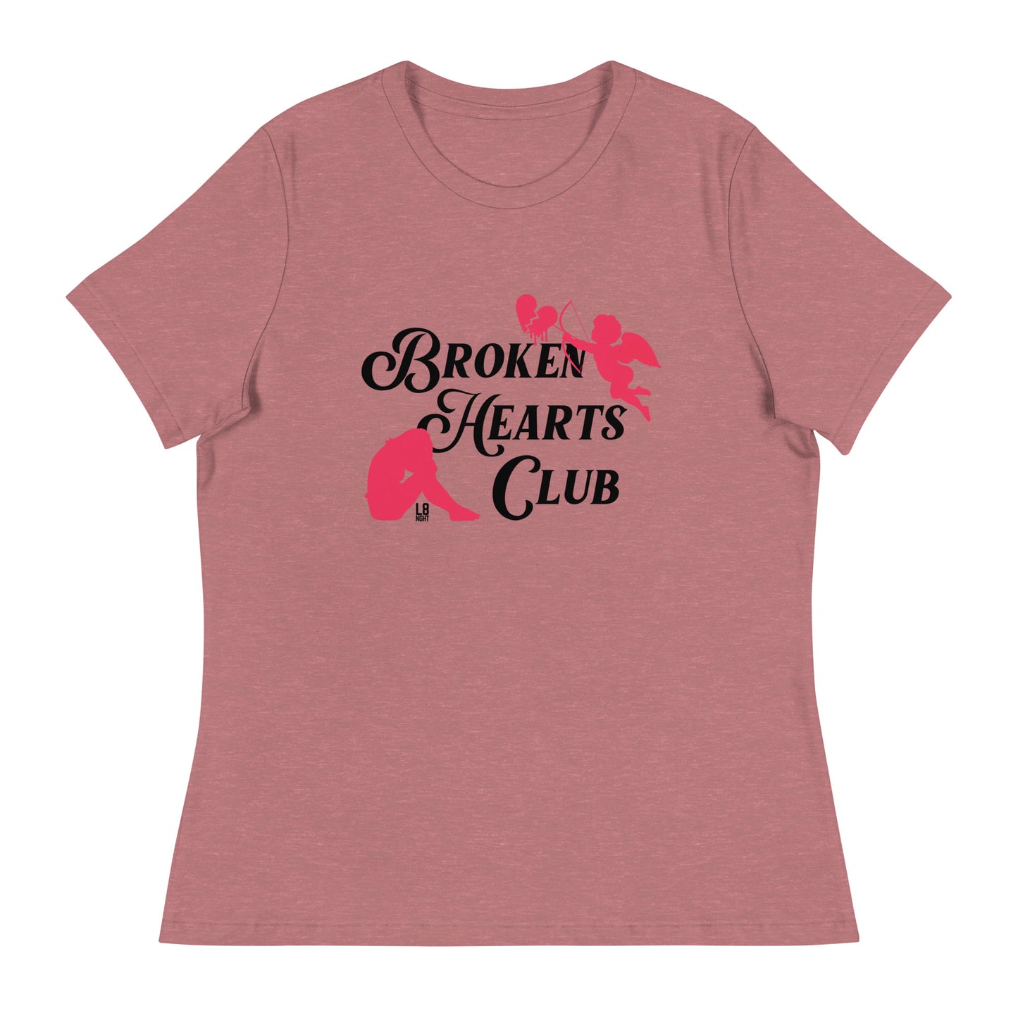 Cupid's "Broken Hearts Club" Women's Relaxed T-Shirt