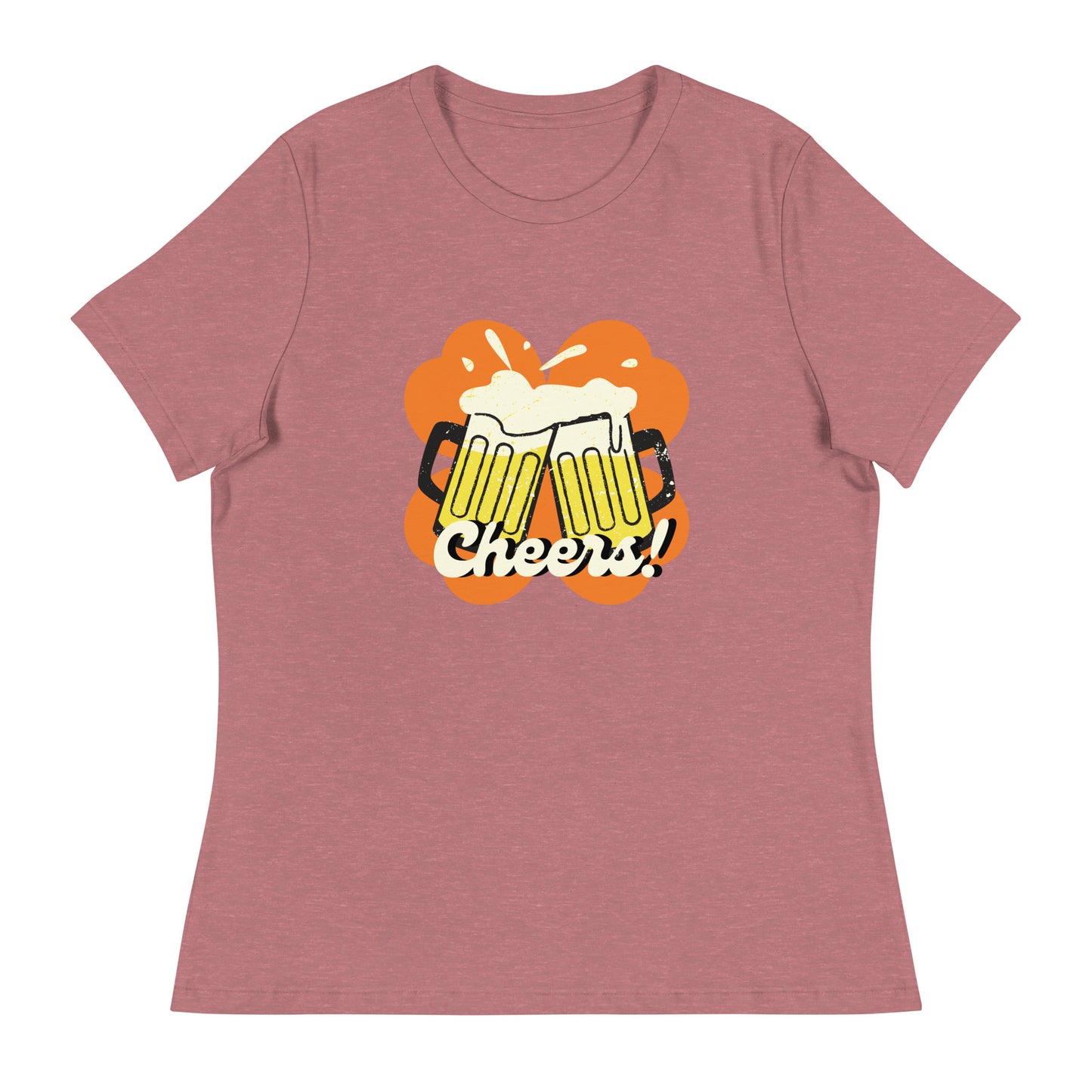 Beer Cheers Lucky Clover Women's Relaxed T-Shirt