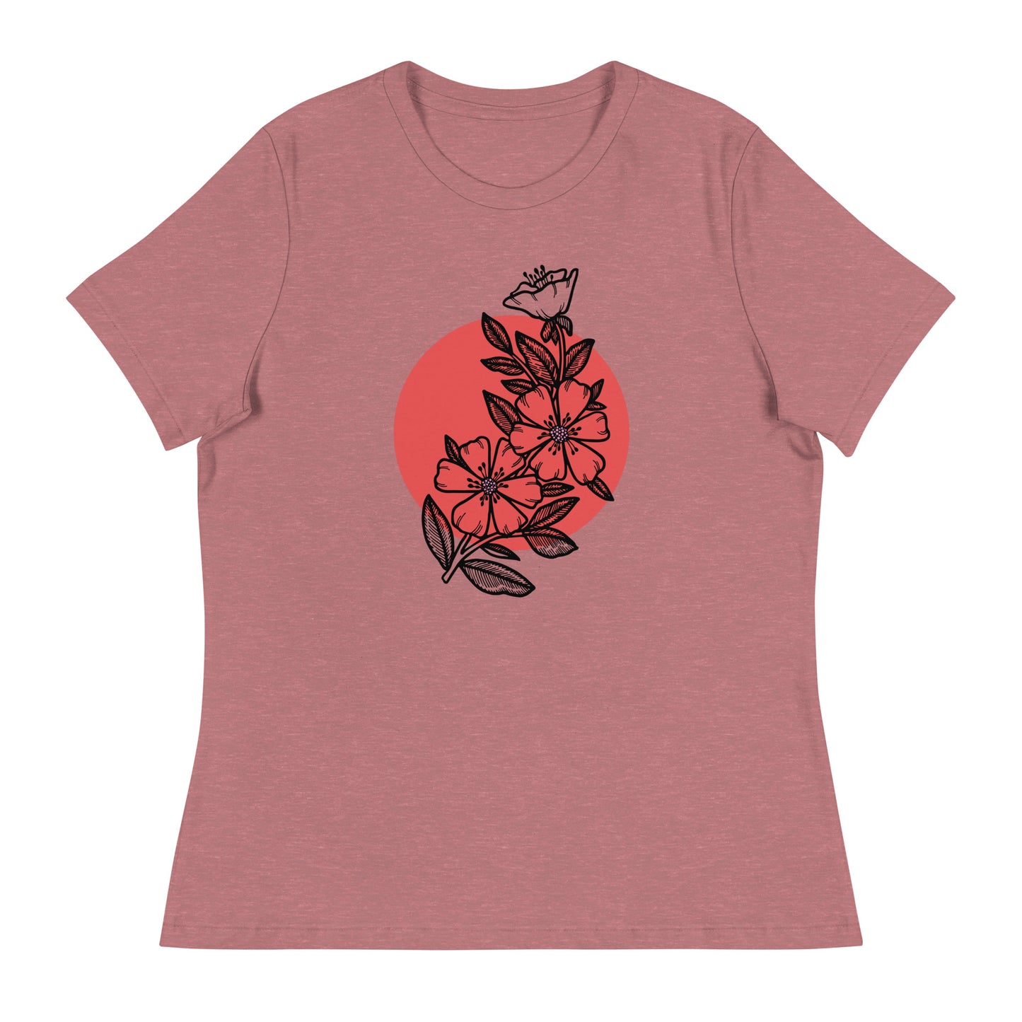 Cherry Blossom Japanese Sun Women's Relaxed T-Shirt
