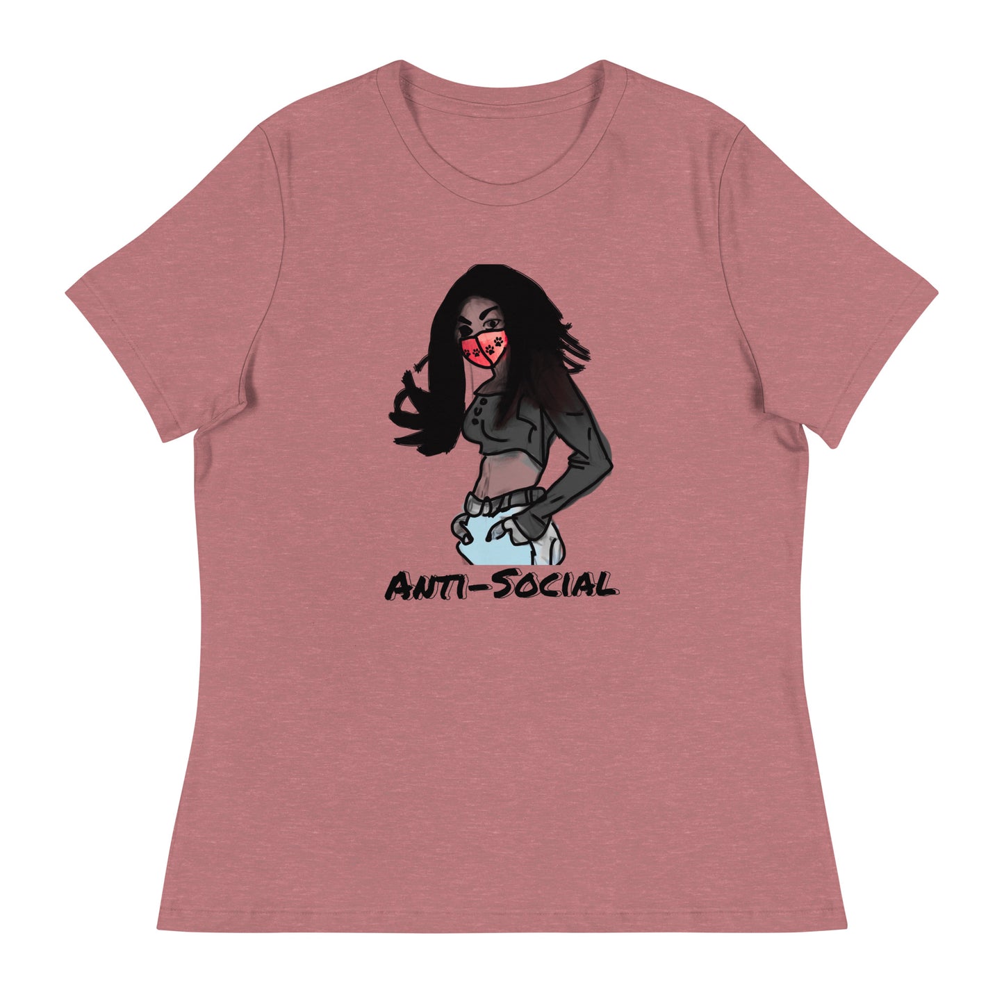Anti-Social anime Women's Relaxed T-Shirt