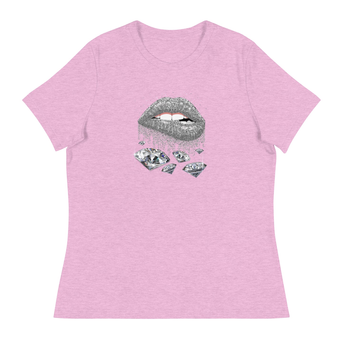 Diamond Lips Women's Relaxed T-Shirt