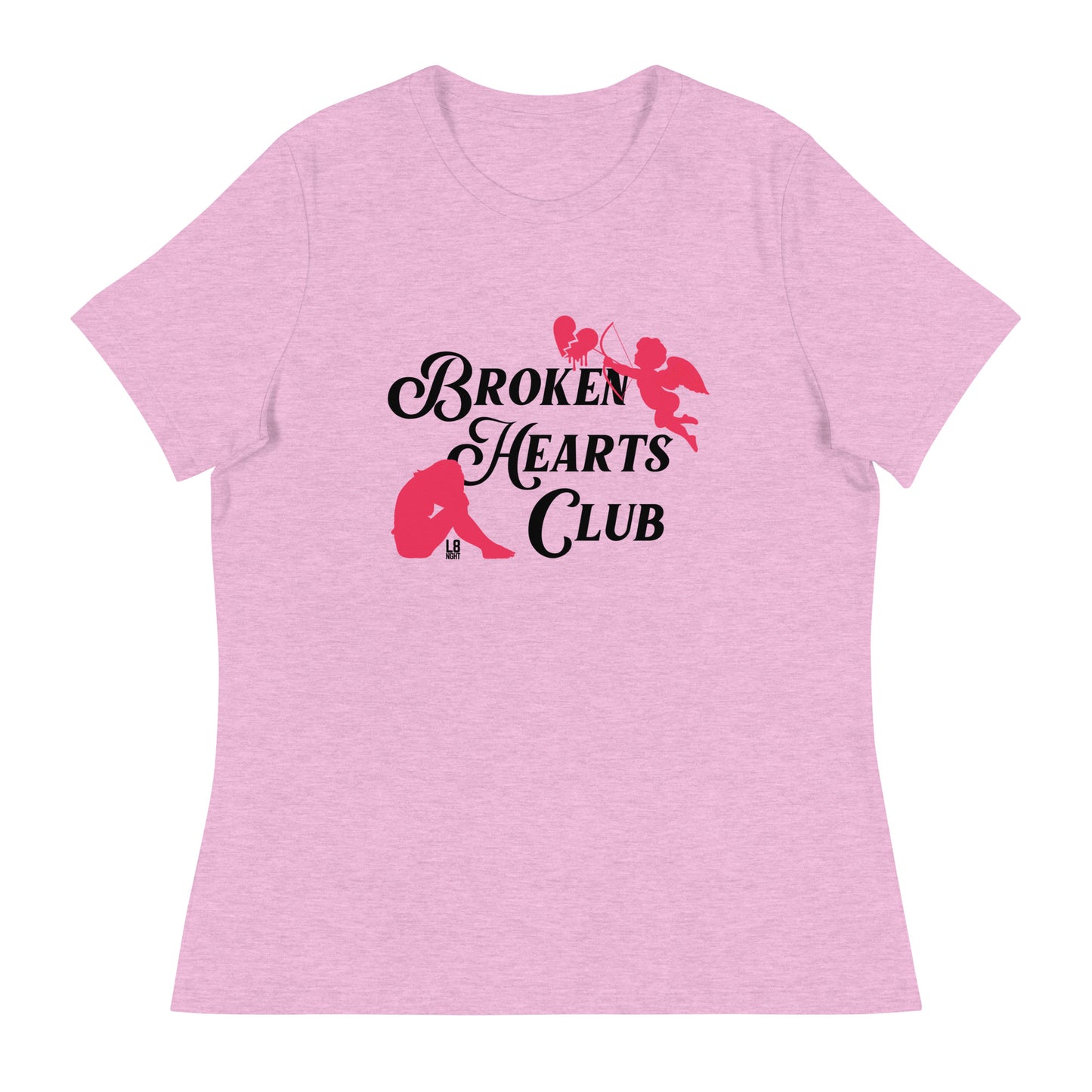 Cupid's "Broken Hearts Club" Women's Relaxed T-Shirt