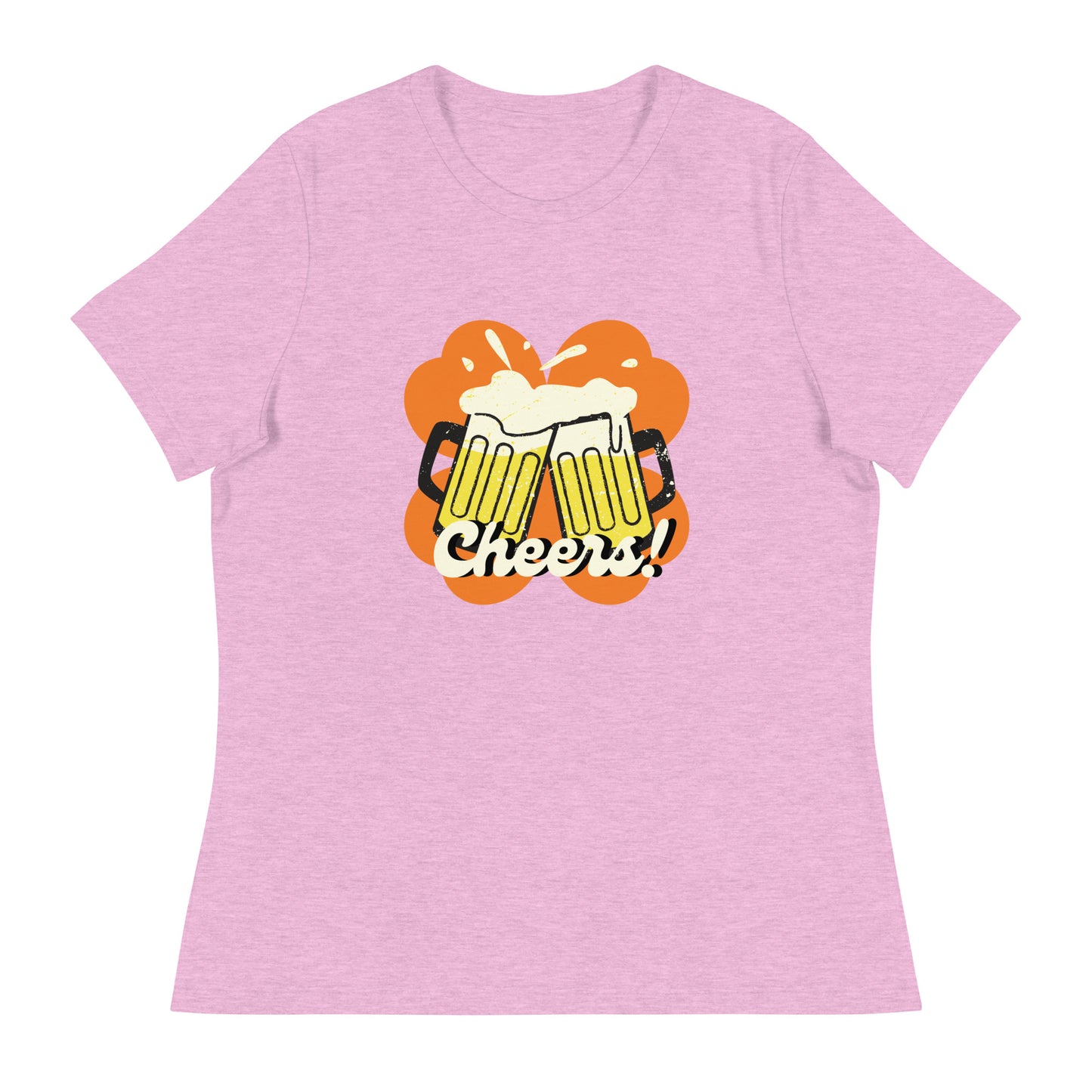 Beer Cheers Lucky Clover Women's Relaxed T-Shirt