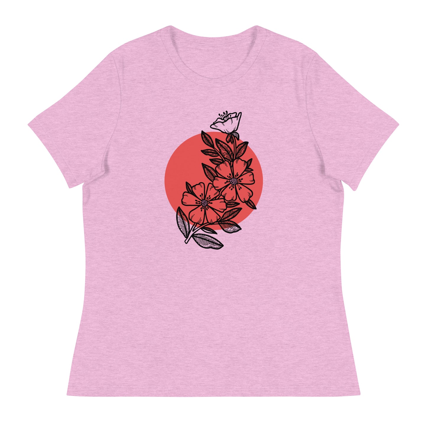 Cherry Blossom Japanese Sun Women's Relaxed T-Shirt