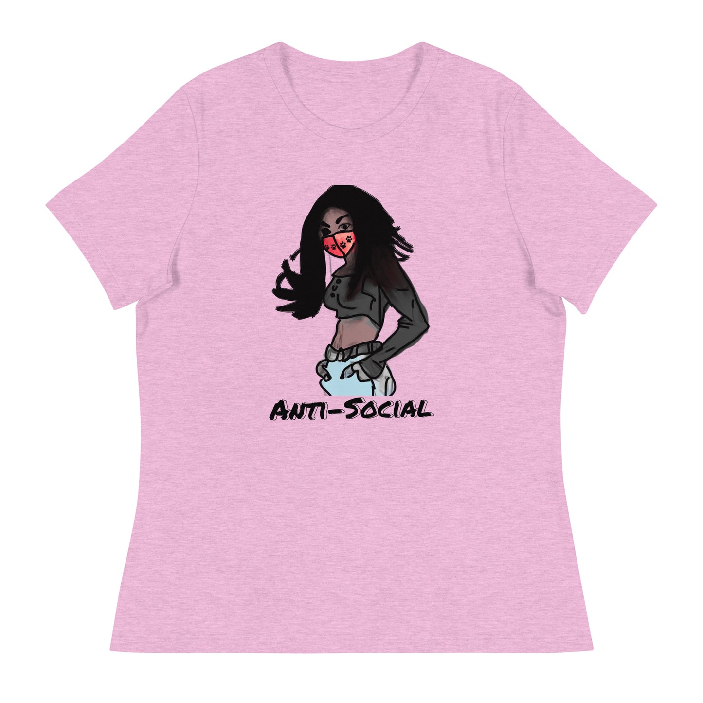 Anti-Social anime Women's Relaxed T-Shirt