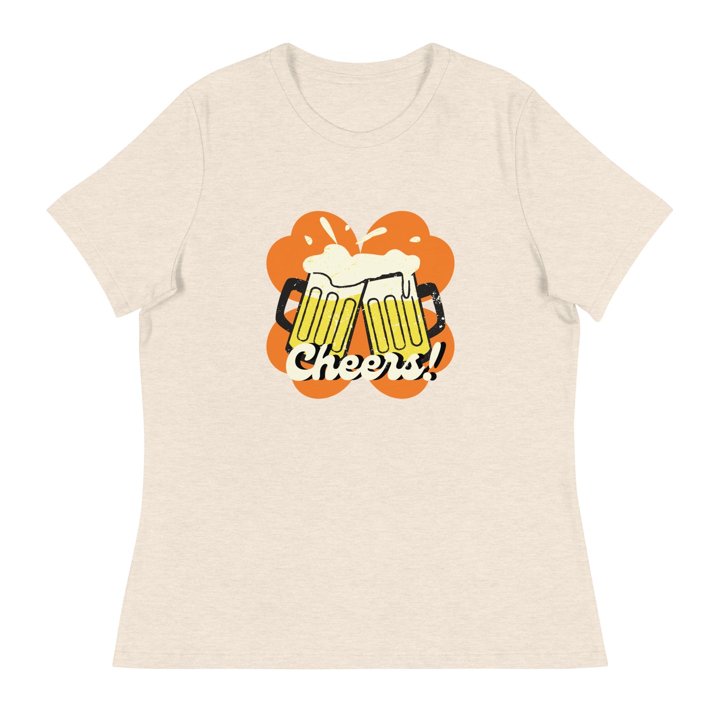 Beer Cheers Lucky Clover Women's Relaxed T-Shirt