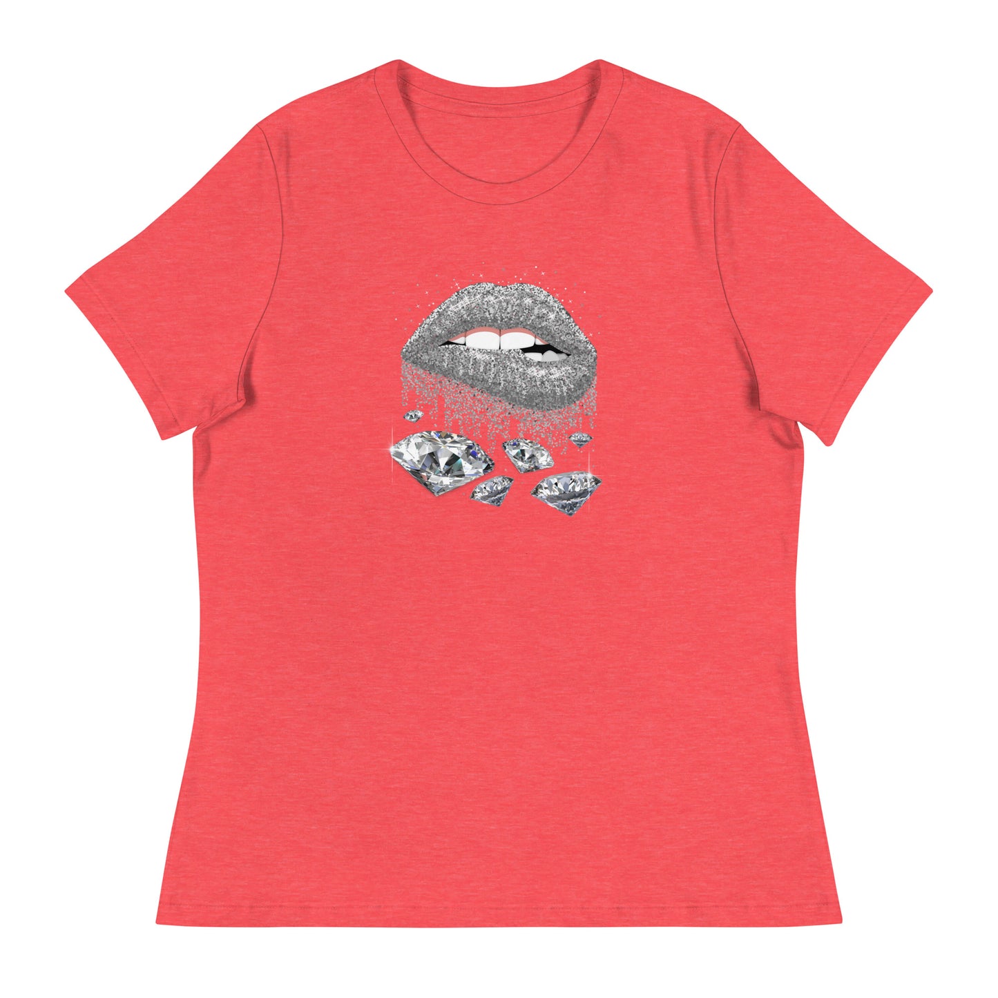 Diamond Lips Women's Relaxed T-Shirt
