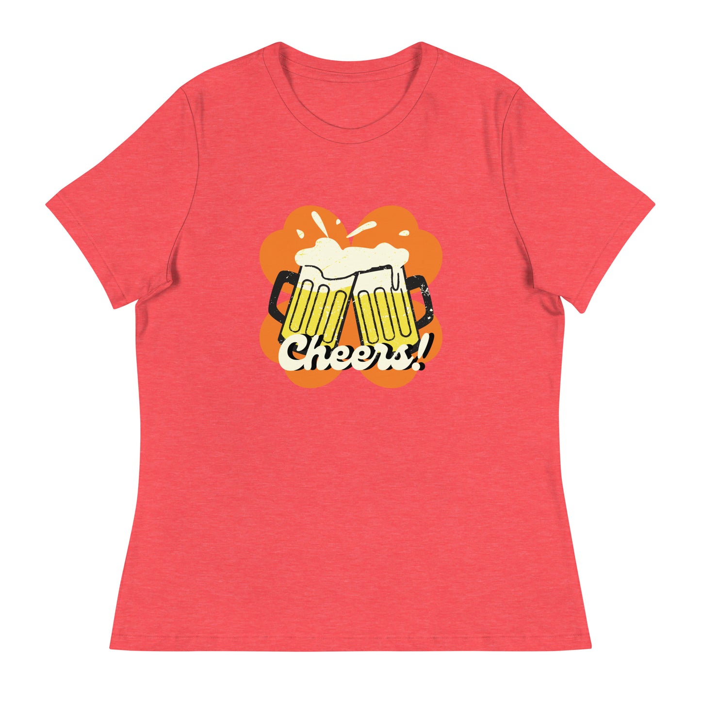 Beer Cheers Lucky Clover Women's Relaxed T-Shirt