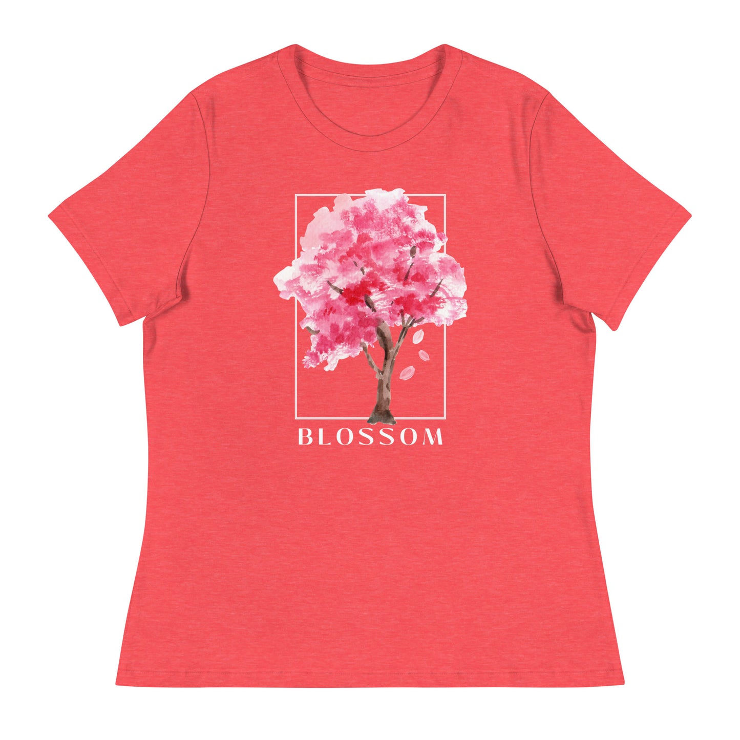 Blossom watercolor tree Women's Relaxed T-Shirt