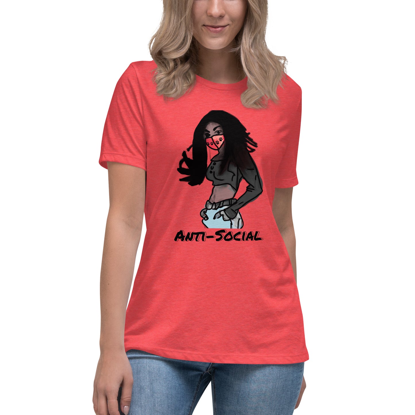 Anti-Social anime Women's Relaxed T-Shirt