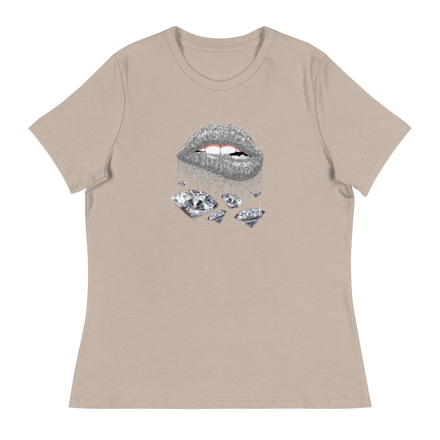 Diamond Lips Women's Relaxed T-Shirt