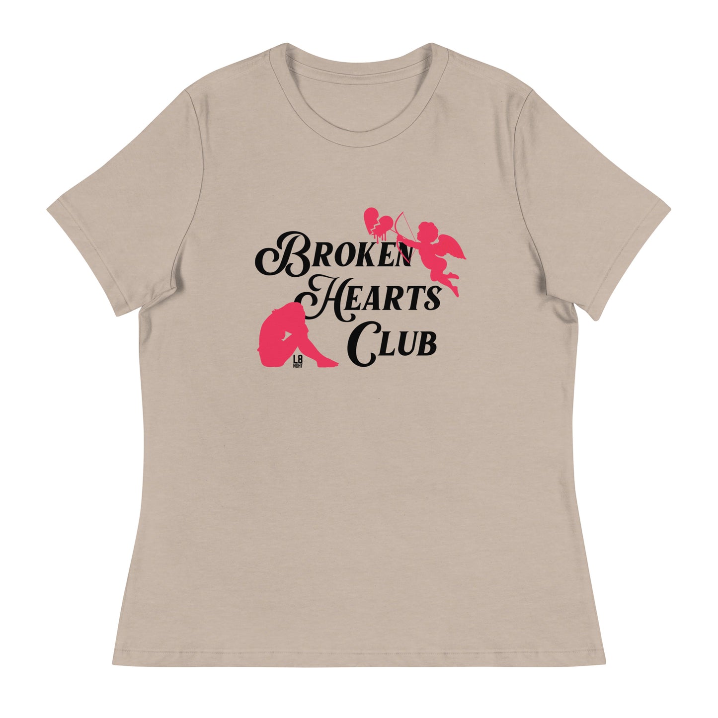 Cupid's "Broken Hearts Club" Women's Relaxed T-Shirt